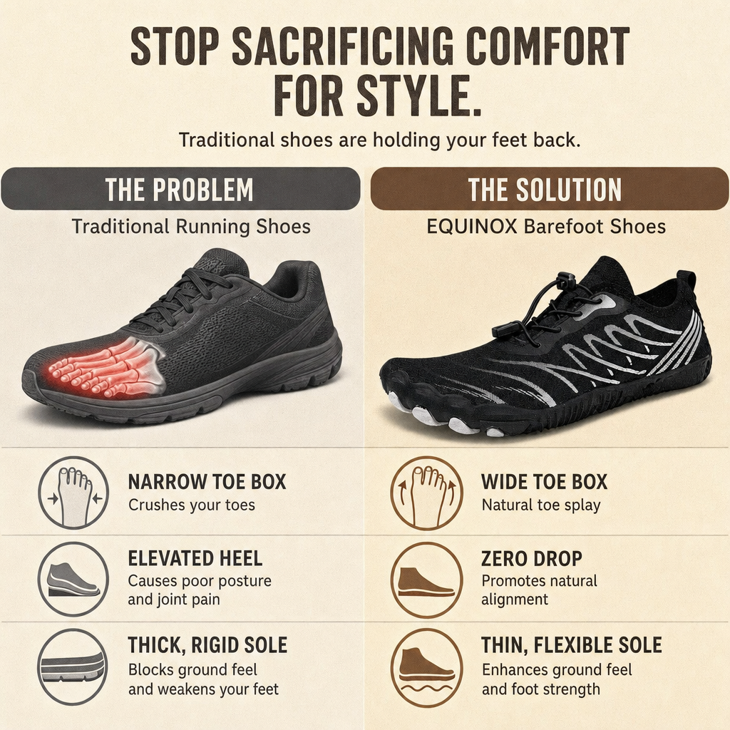 EQUINOX Sneakers - THE PROBLEM infographic